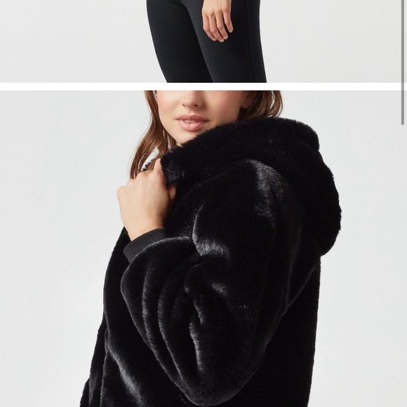 Blanc noir xsmall xs fur jacket - Picture 6 of 6